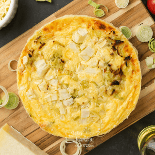 Quiche de Alho Poró e Palmito