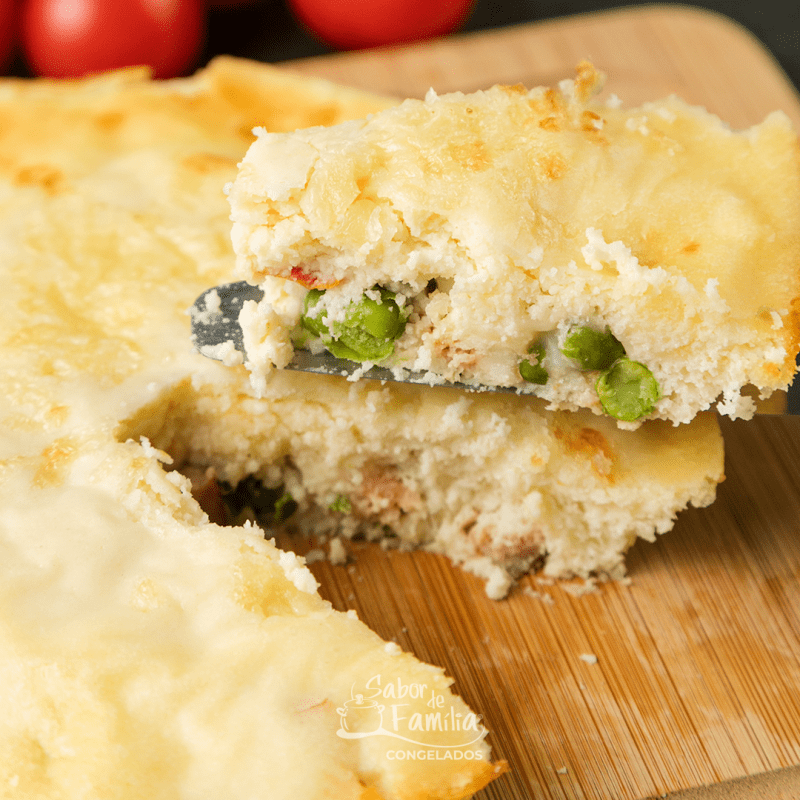 TORTA DE IOGURTE COM PEITO DE PERU