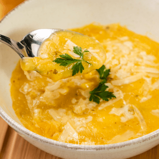 Creme de Mandioquinha com Provolone