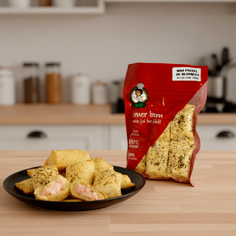 Mini Pastel de Blanquet de Peru Light e Mussarela 200g