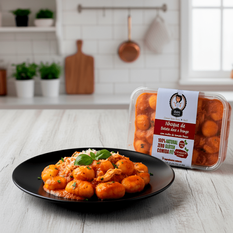 Nhoque de Batata Doce com Frango