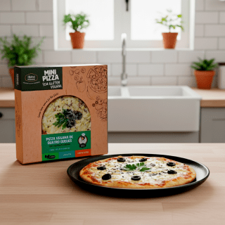 Pizza Vegana de 4 Queijos