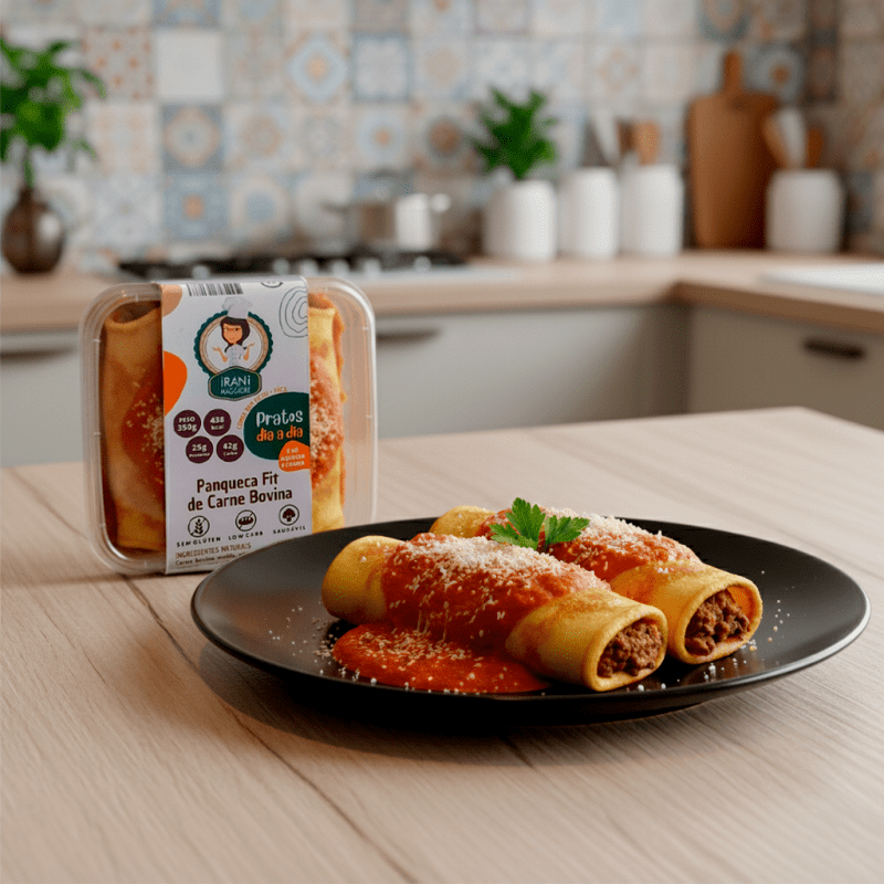 Panqueca de Carne Bovina com Azeitonas