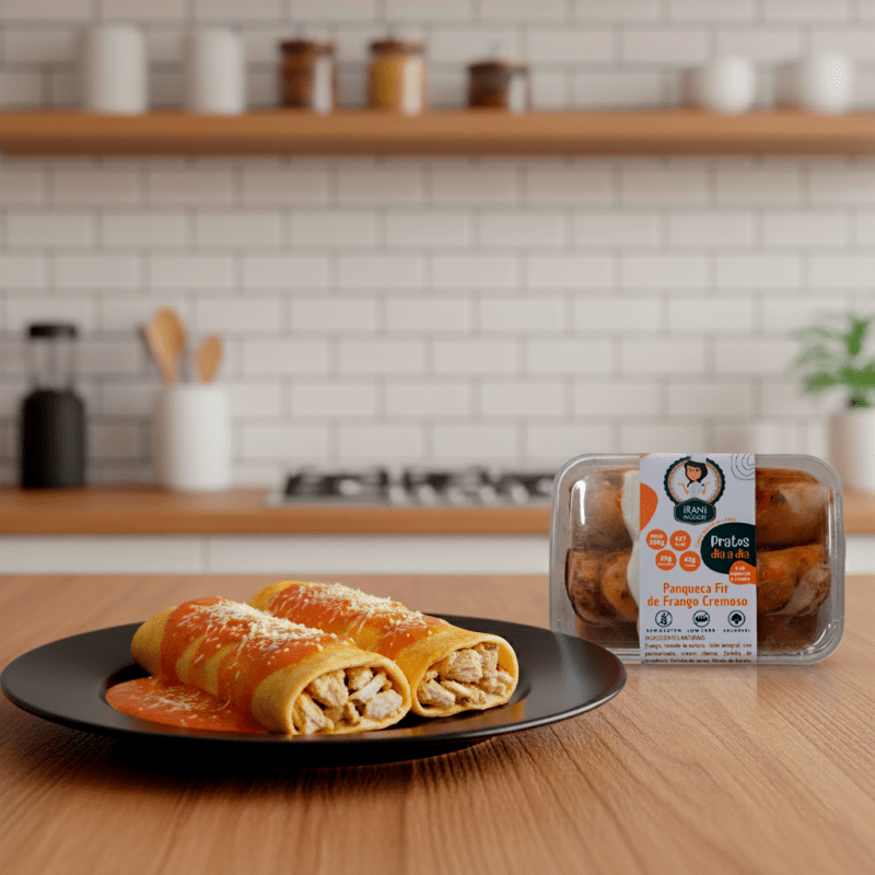 Panqueca de Frango com Cream Cheese