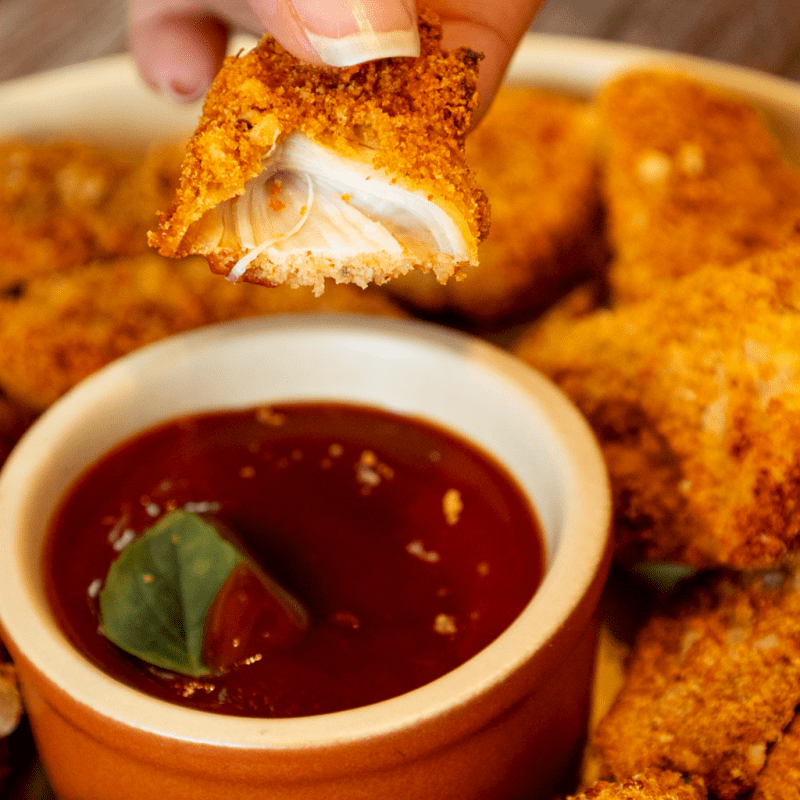 Isca de Frango Empanado Assado