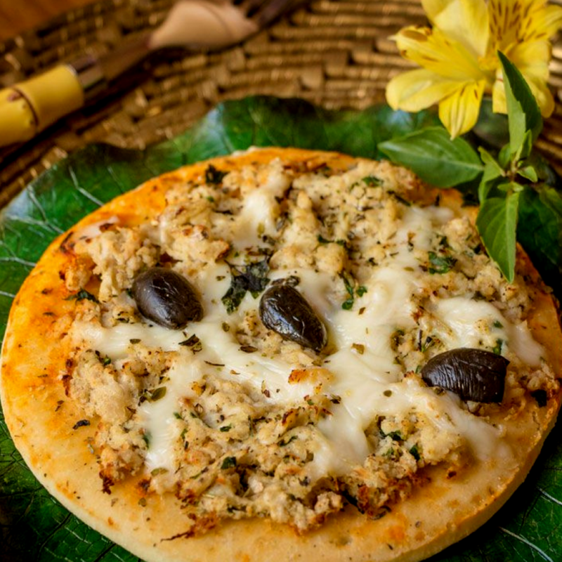 Pizza de Frango com Requeijão