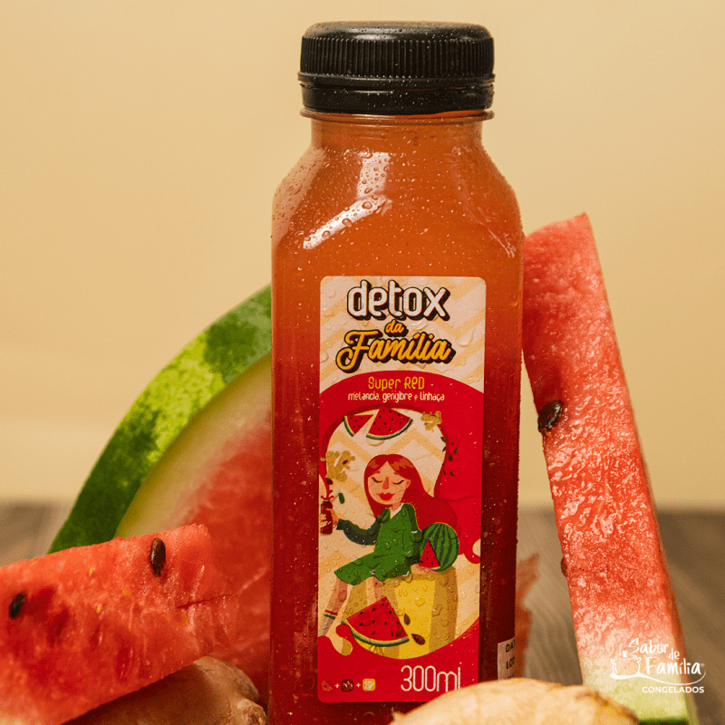 Suco Detox: Super Red — Melancia / Gengibre
